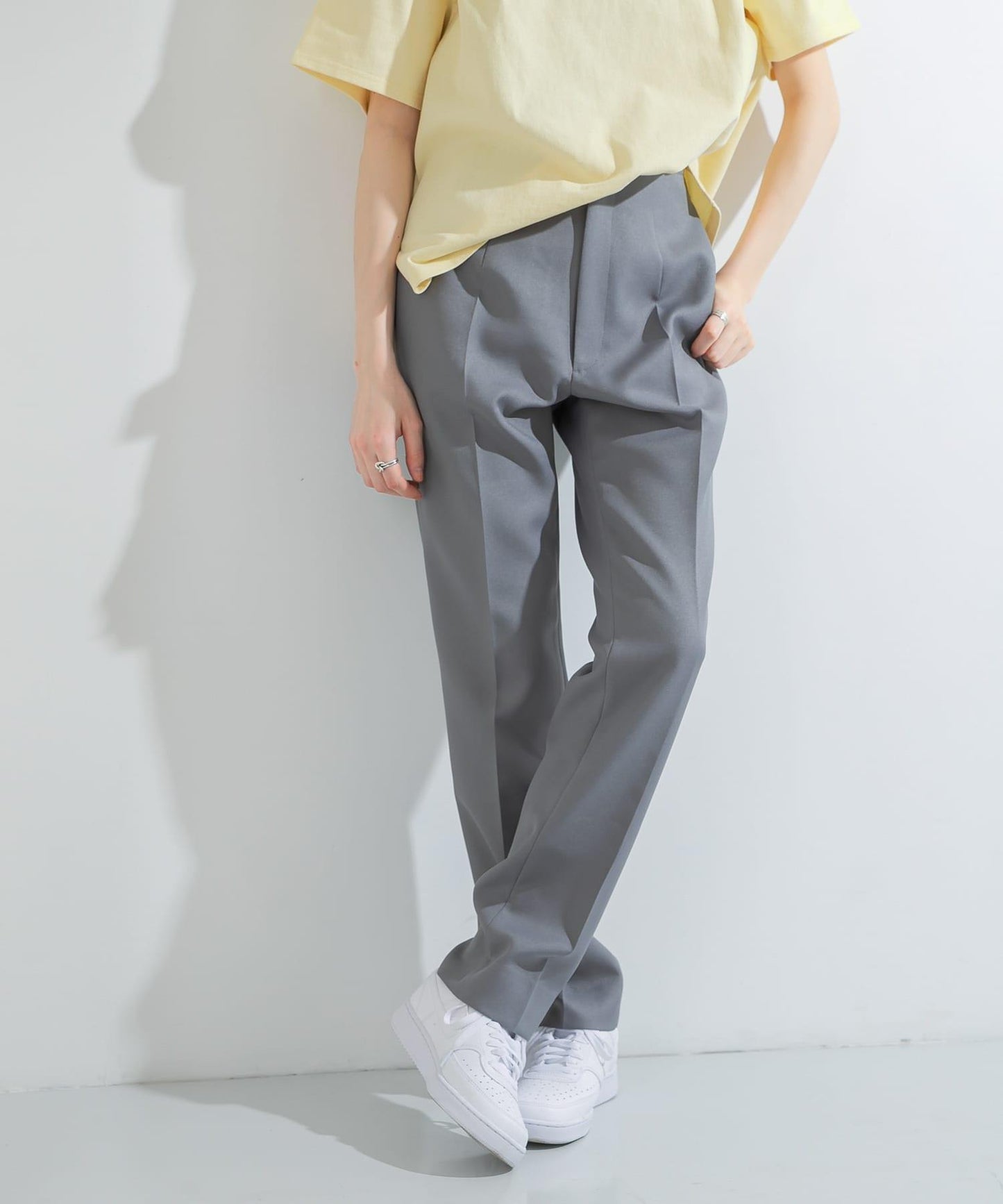 斜紋錐形褲