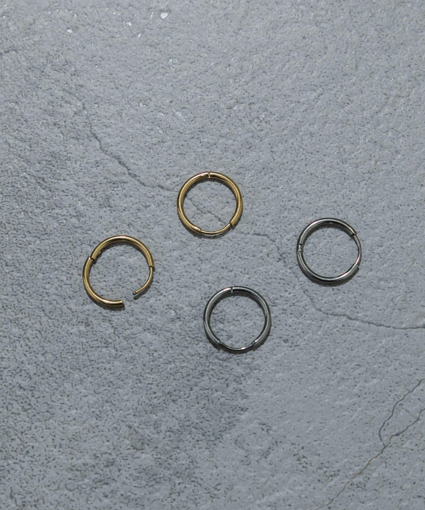 不鏽鋼迷你圓環耳環