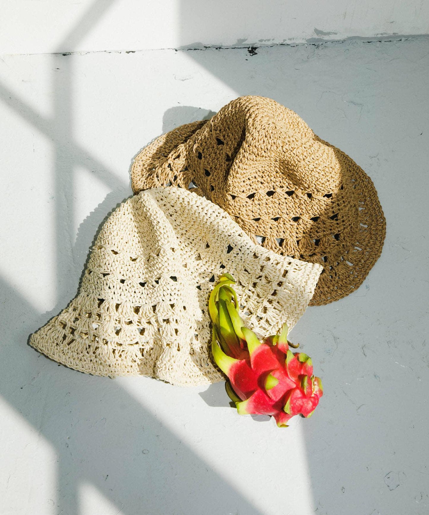 貝殼編織圖案帽