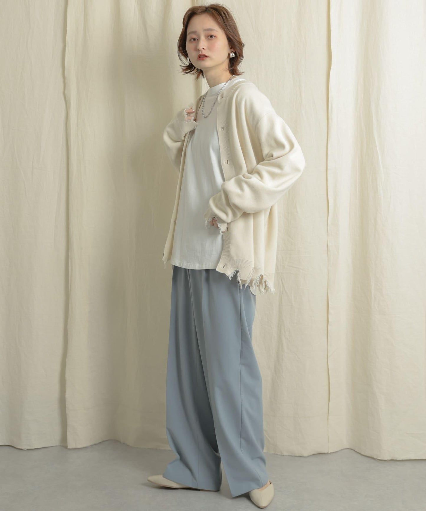 含高個尺碼寬鬆西裝褲