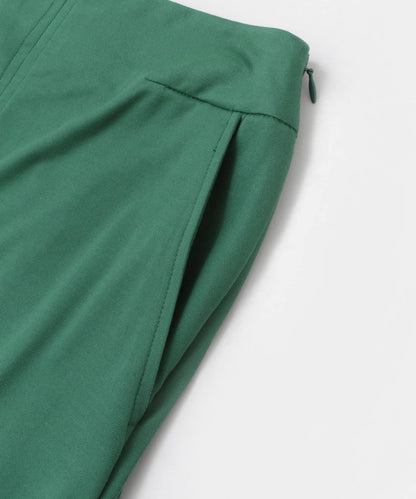 後開衩I型裙