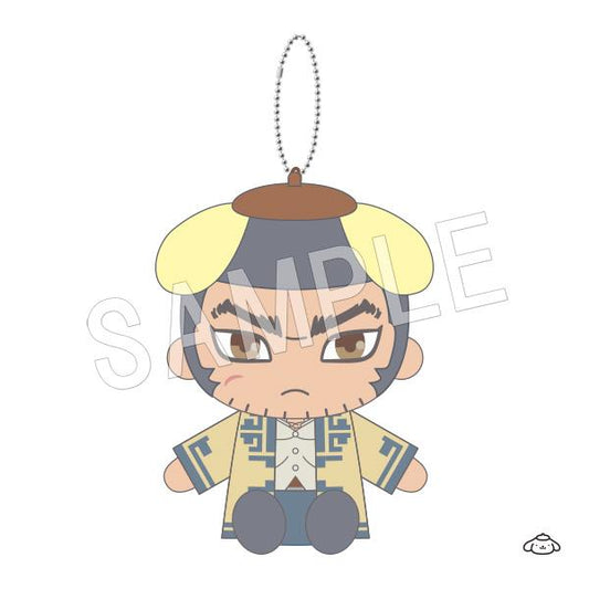 《黃金神威》×《三麗歐》 坐姿布娃娃吉祥物 谷垣×《布丁狗》