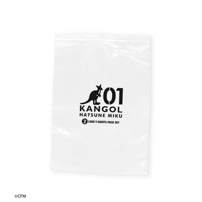 《初音未來》_(尺碼/L)_KANGOL®合作 第2波 標誌 套裝T恤2件套 男士