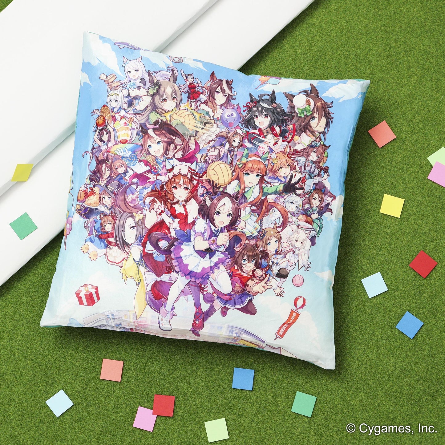 《賽馬娘》_方形靠墊／熱血混亂大感恩祭！