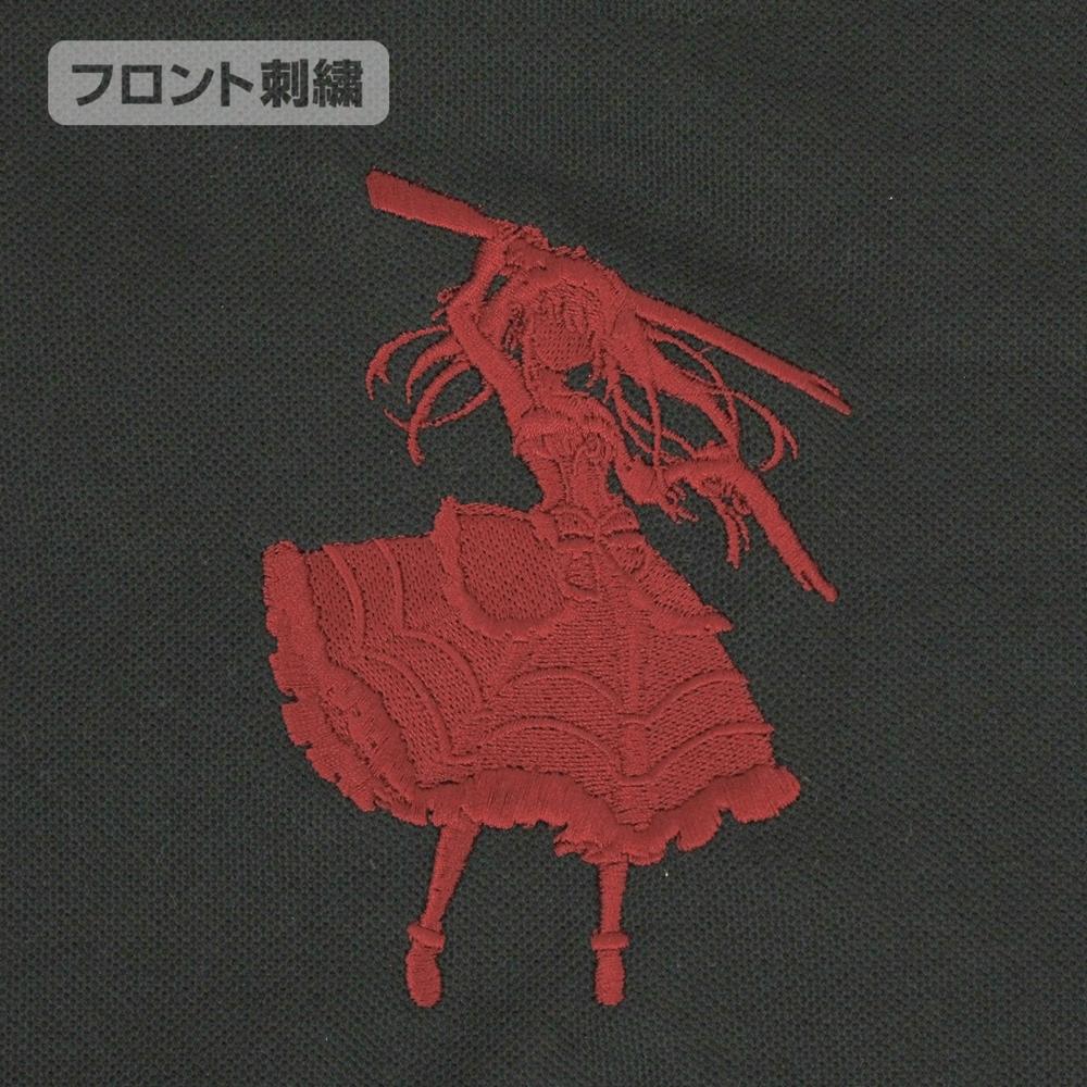 《約會大作戰》第四季_L號_時崎狂三 剪影刺繡Polo衫/黑色-