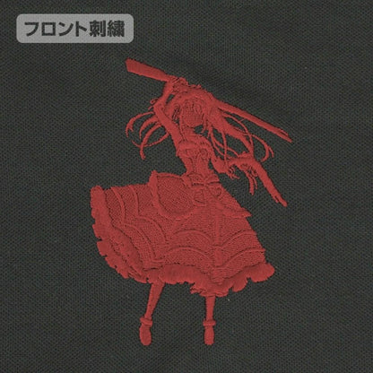 《約會大作戰》第四季_L號_時崎狂三 剪影刺繡Polo衫/黑色-