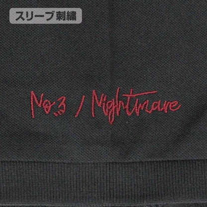 《約會大作戰》第四季_M號_時崎狂三 剪影刺繡Polo衫/黑色-