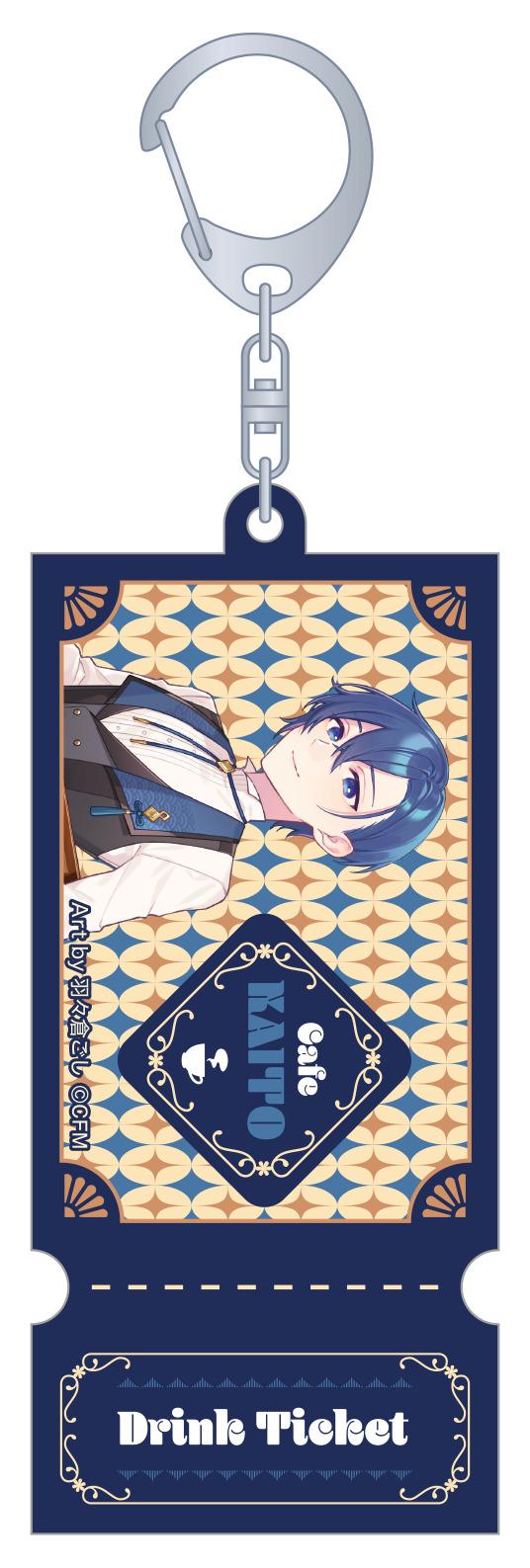 《初音未來》系列_票風亞克力鑰匙扣／F KAITO 和風茶館