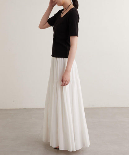 earthy_ O領羅紋TEE T恤