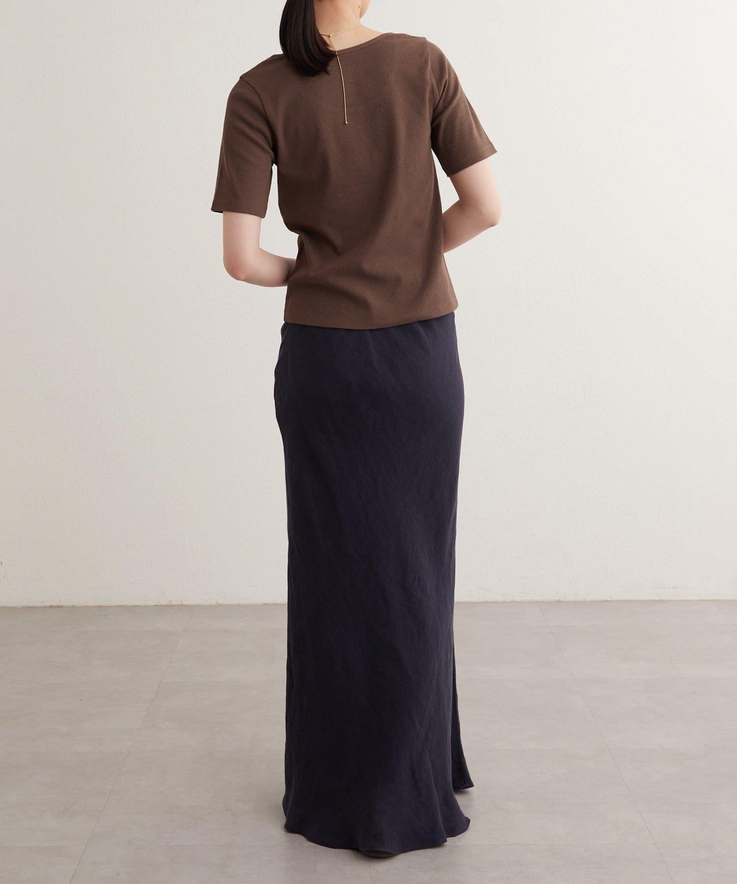 earthy_ O領羅紋TEE T恤