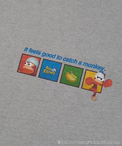 猴子回家 背面印花 T 恤