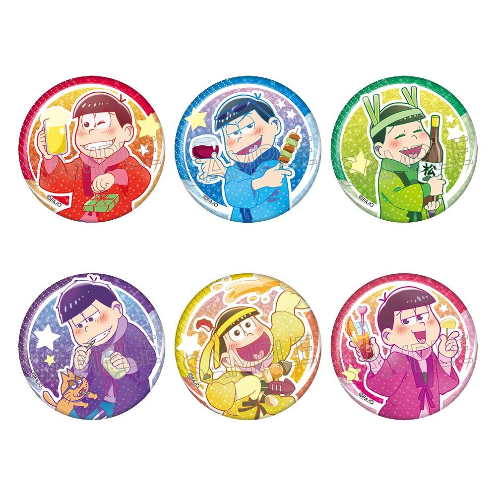 《阿松》_鮮豔線條 閃閃發光徽章 醉松 【整盒／6個裝】