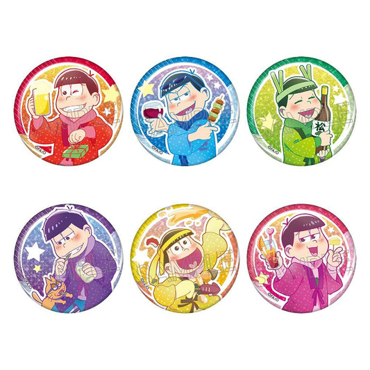 《阿松》_鮮豔線條 閃閃發光徽章 醉松 【整盒／6個裝】