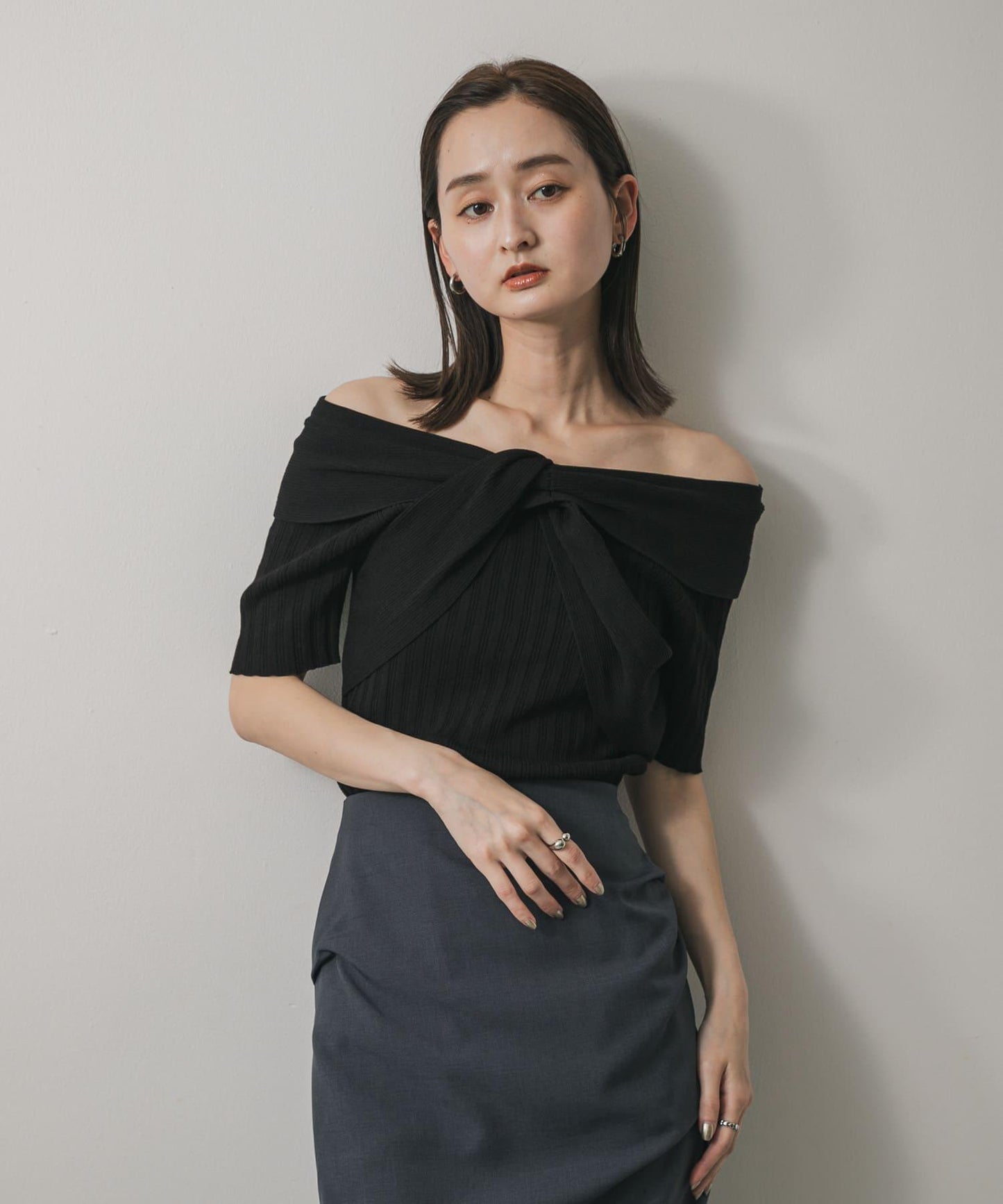 扭紋不規則羅紋毛衣