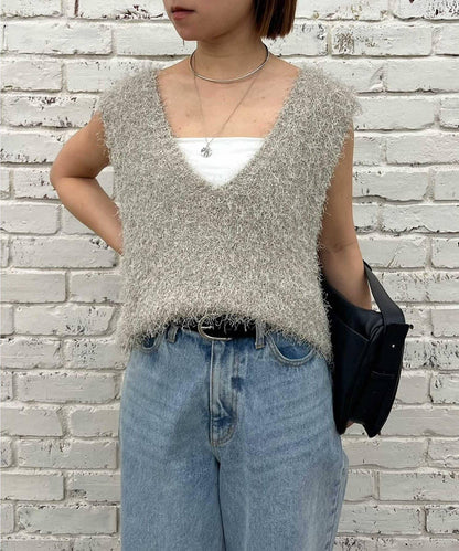 【大熱銷再次！】絨毛針織馬甲