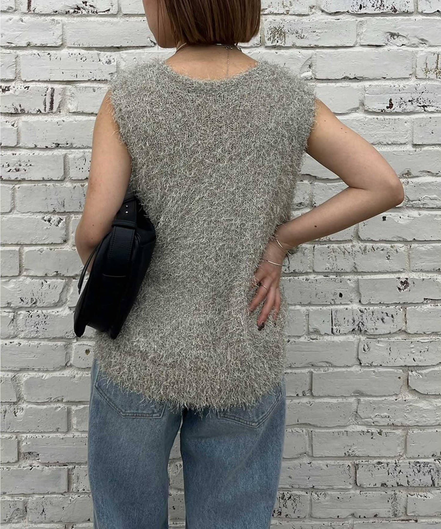 【大熱銷再次！】絨毛針織馬甲