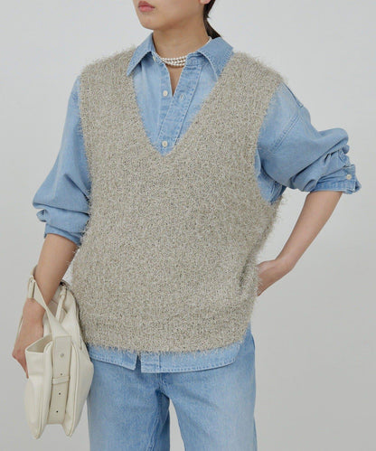 【大熱銷再次！】絨毛針織馬甲