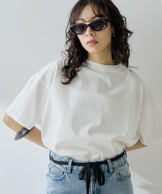 圓領棉質T恤款套頭衫