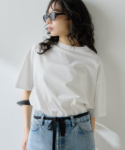 圓領棉質T恤款套頭衫