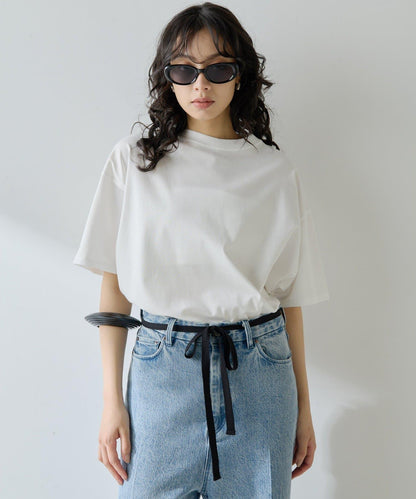 圓領棉質T恤款套頭衫