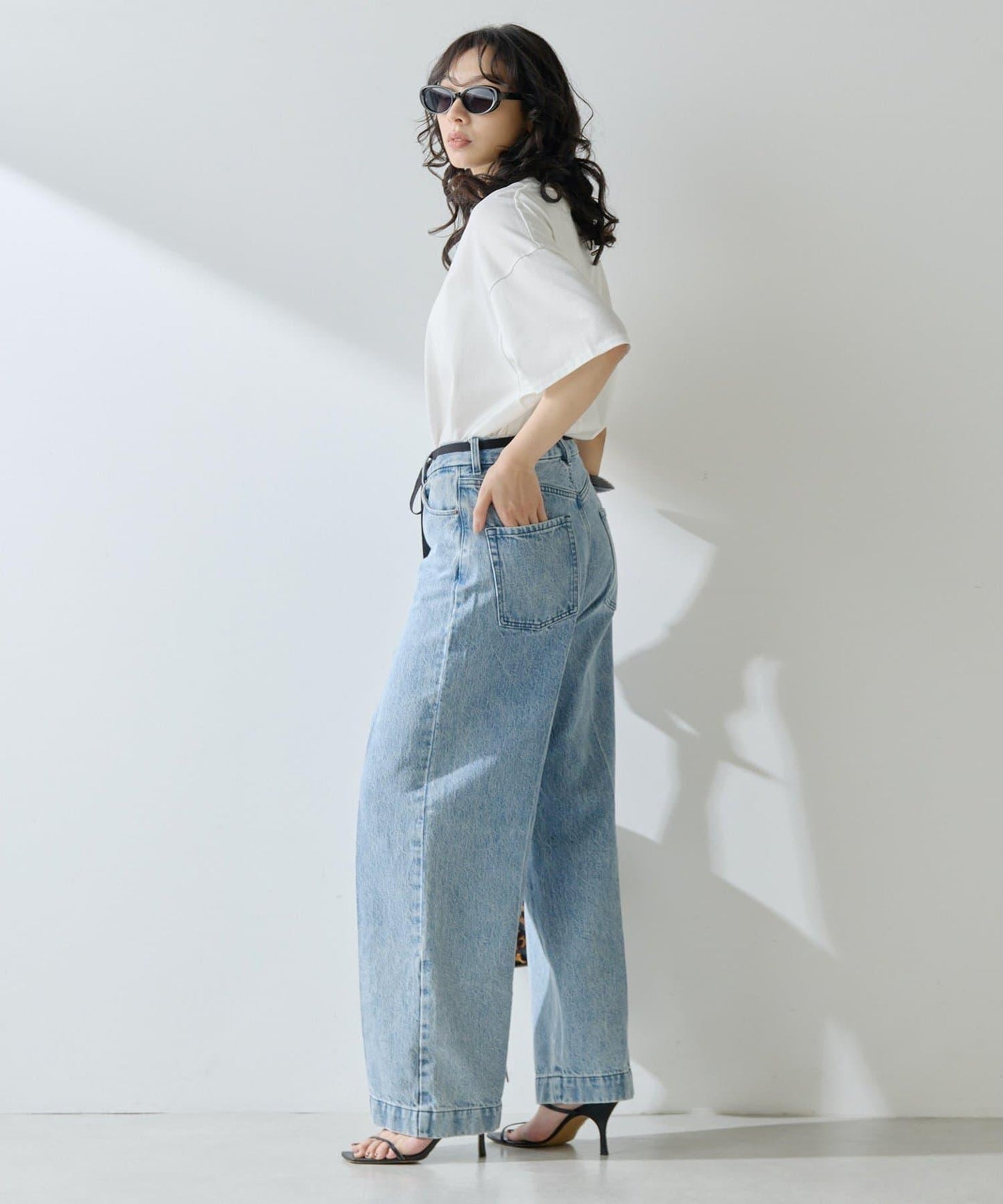 圓領棉質T恤款套頭衫