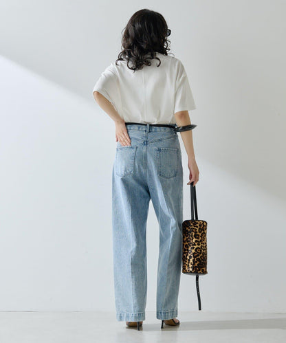 圓領棉質T恤款套頭衫