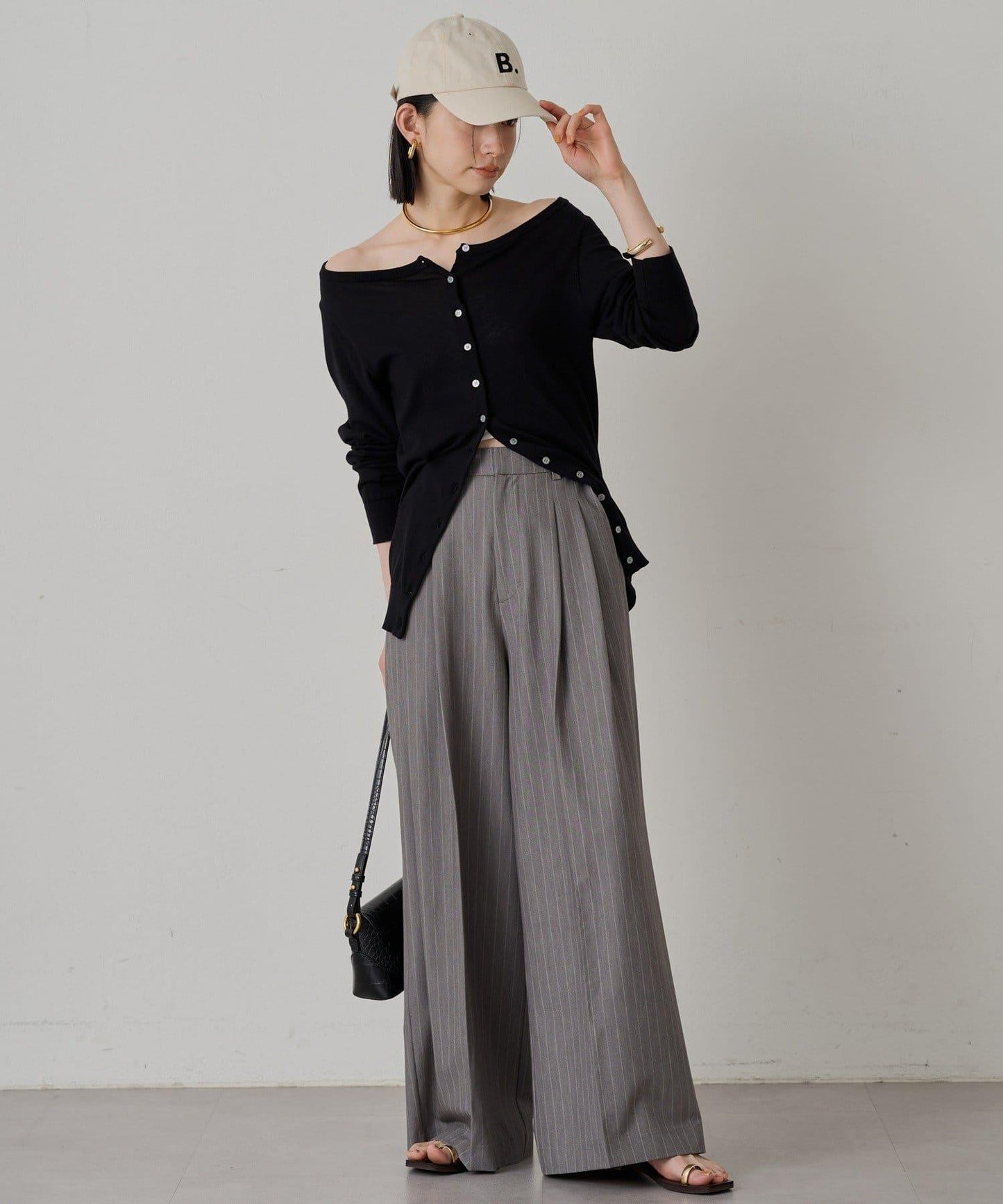 2褶寬鬆褲