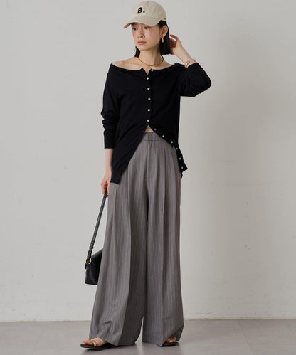 2褶寬鬆褲