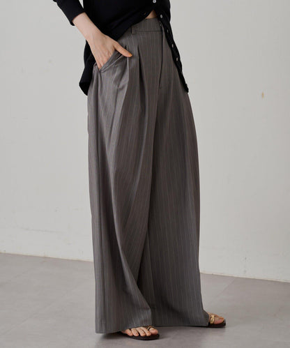 2褶寬鬆褲