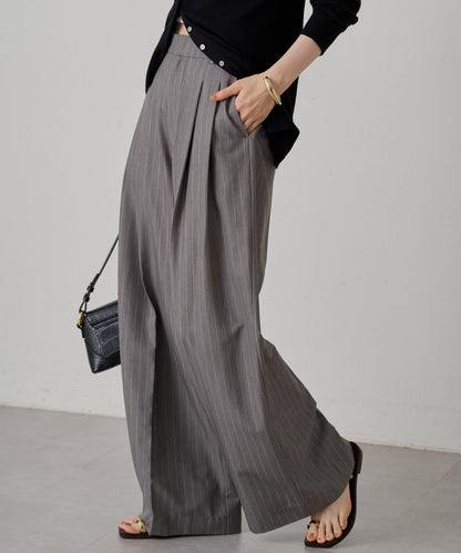 2褶寬鬆褲