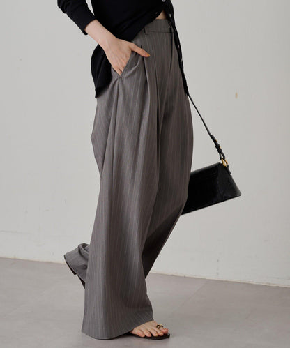 2褶寬鬆褲