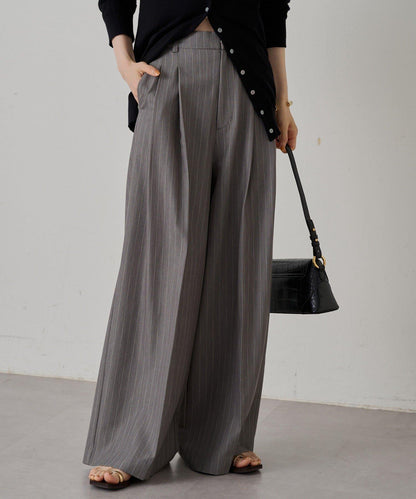 2褶寬鬆褲