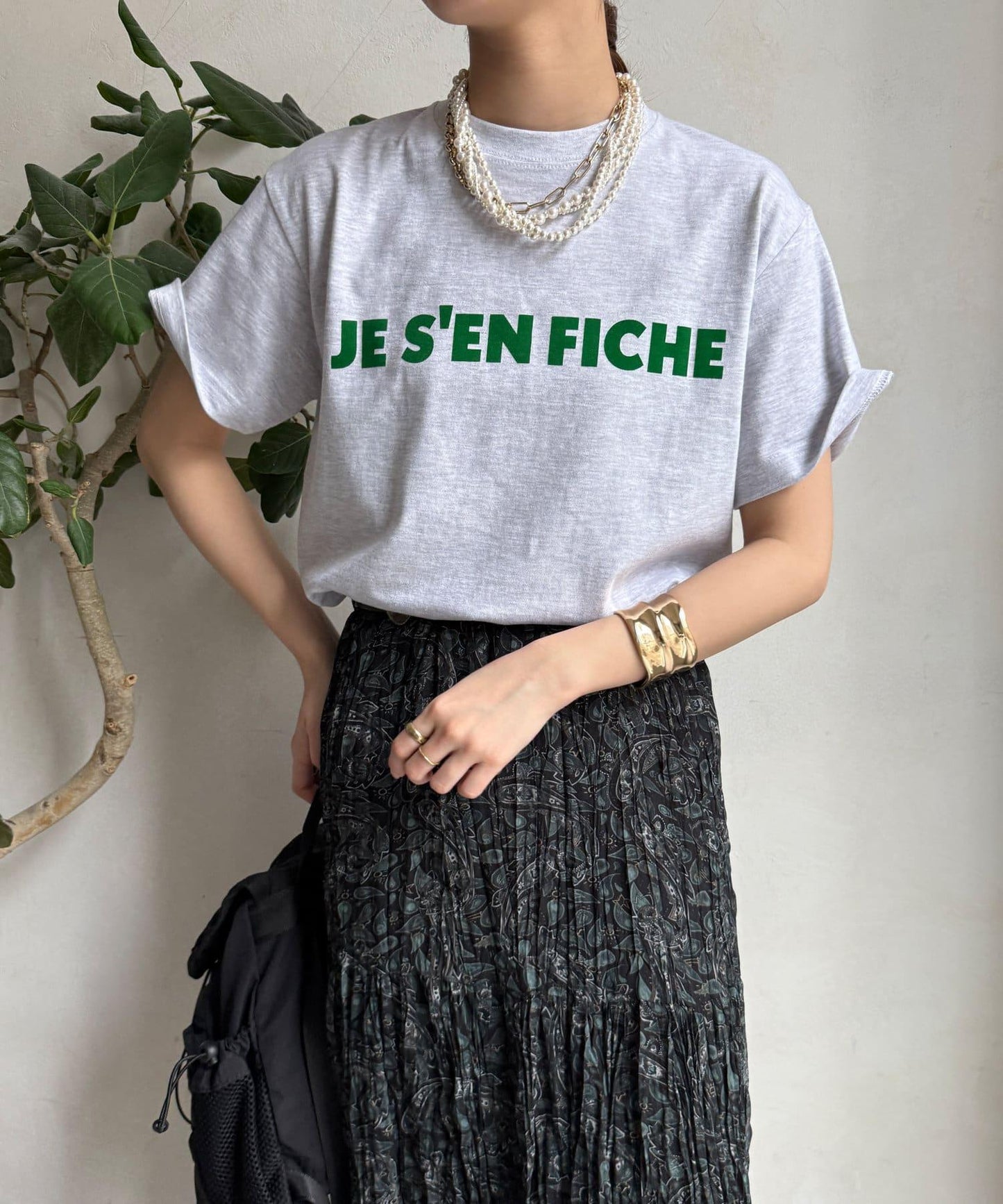 JES'EN FICHE絨布LOGO T恤