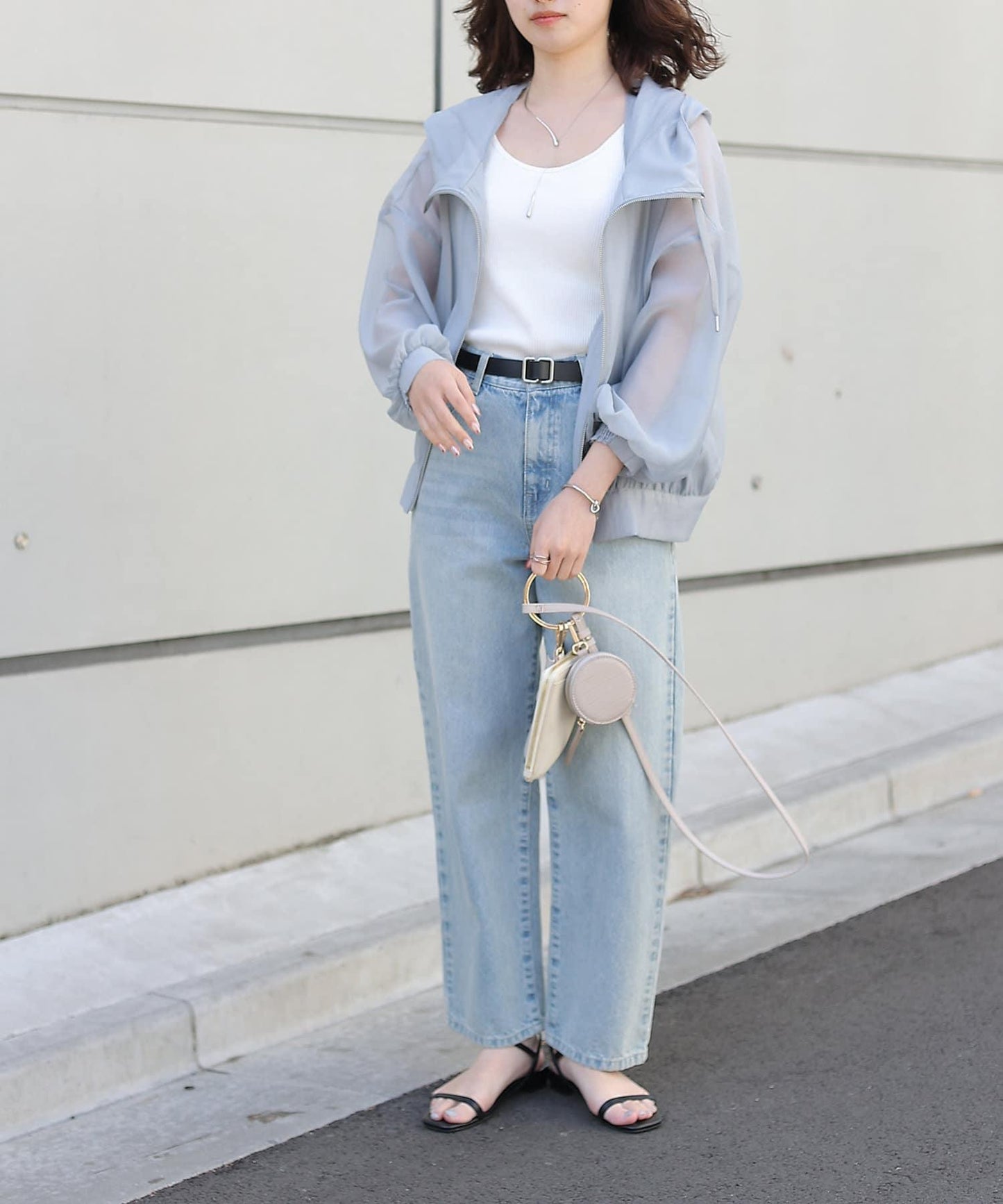 透明滌綸煮沸帶帽羽絨服