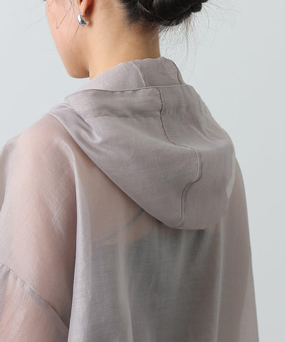 透明滌綸煮沸帶帽羽絨服