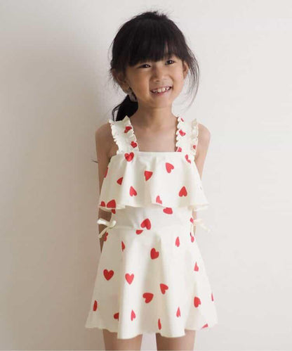 荷葉邊連衣裙泳裝