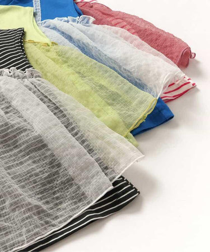 蓬蓬紗法式短袖T恤