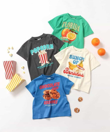 零食水果圖案T恤