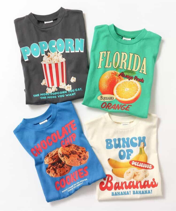 零食水果圖案T恤