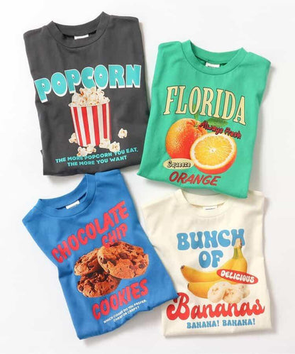 零食水果圖案T恤
