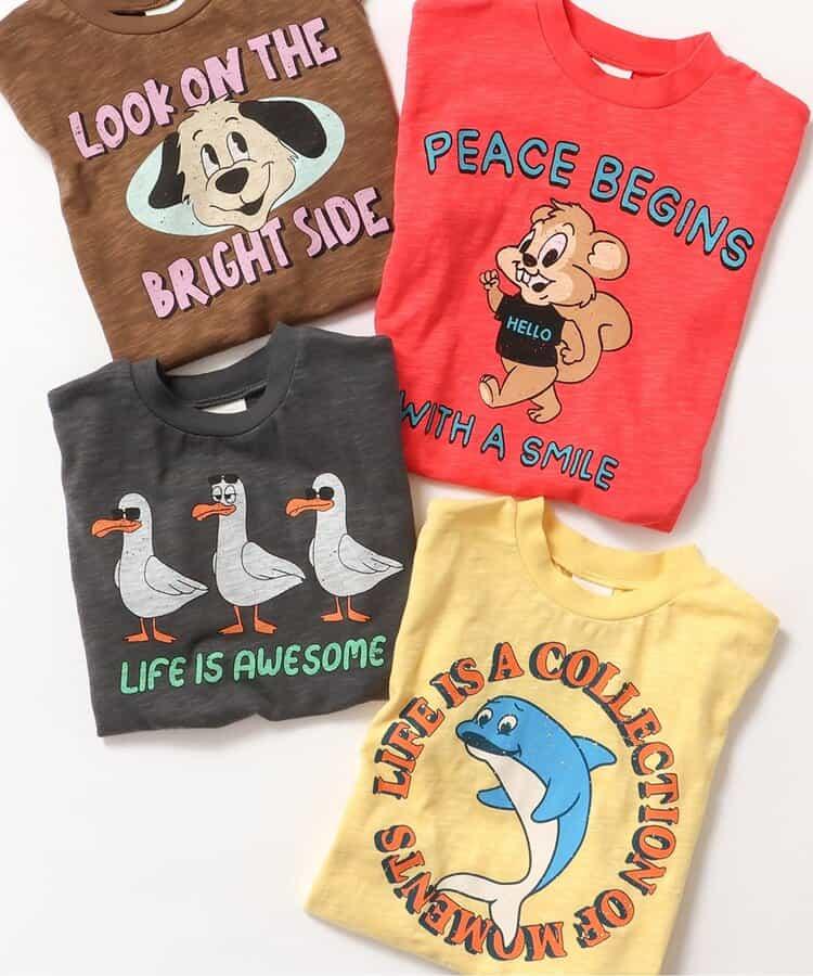 4件動物圖案T恤