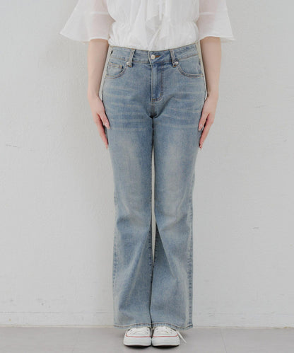 【@reve.perle_企劃】後綁帶荷葉邊喇叭褲