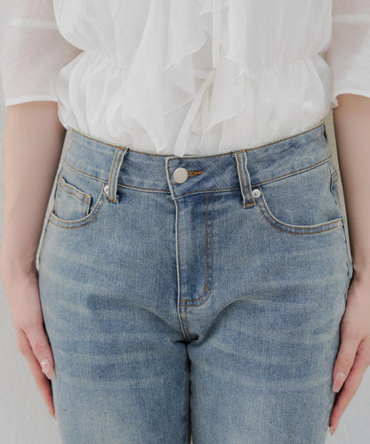 【@reve.perle_企劃】後綁帶荷葉邊喇叭褲