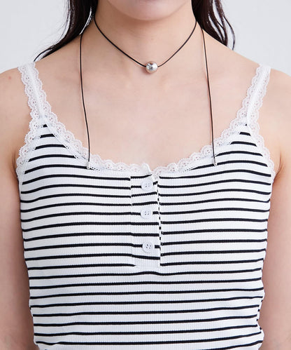 帶墊條紋背心