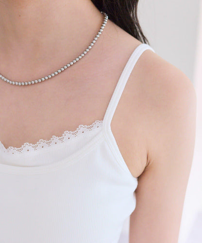 帶墊層疊吊帶背心