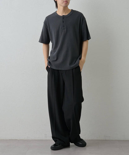 【範例】氣烤華夫餅亨利領T-shirt