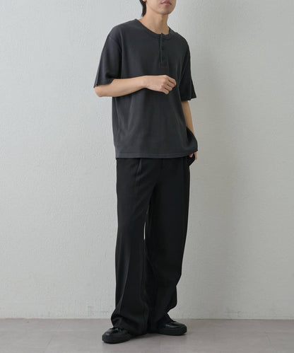 【範例】氣烤華夫餅亨利領T-shirt
