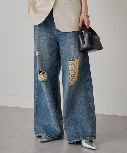 寬鬆牛仔褲
