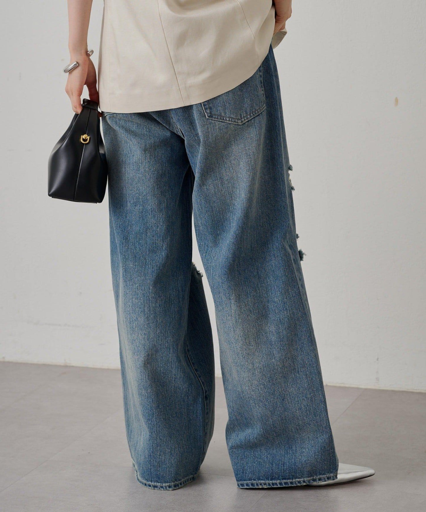 寬鬆牛仔褲