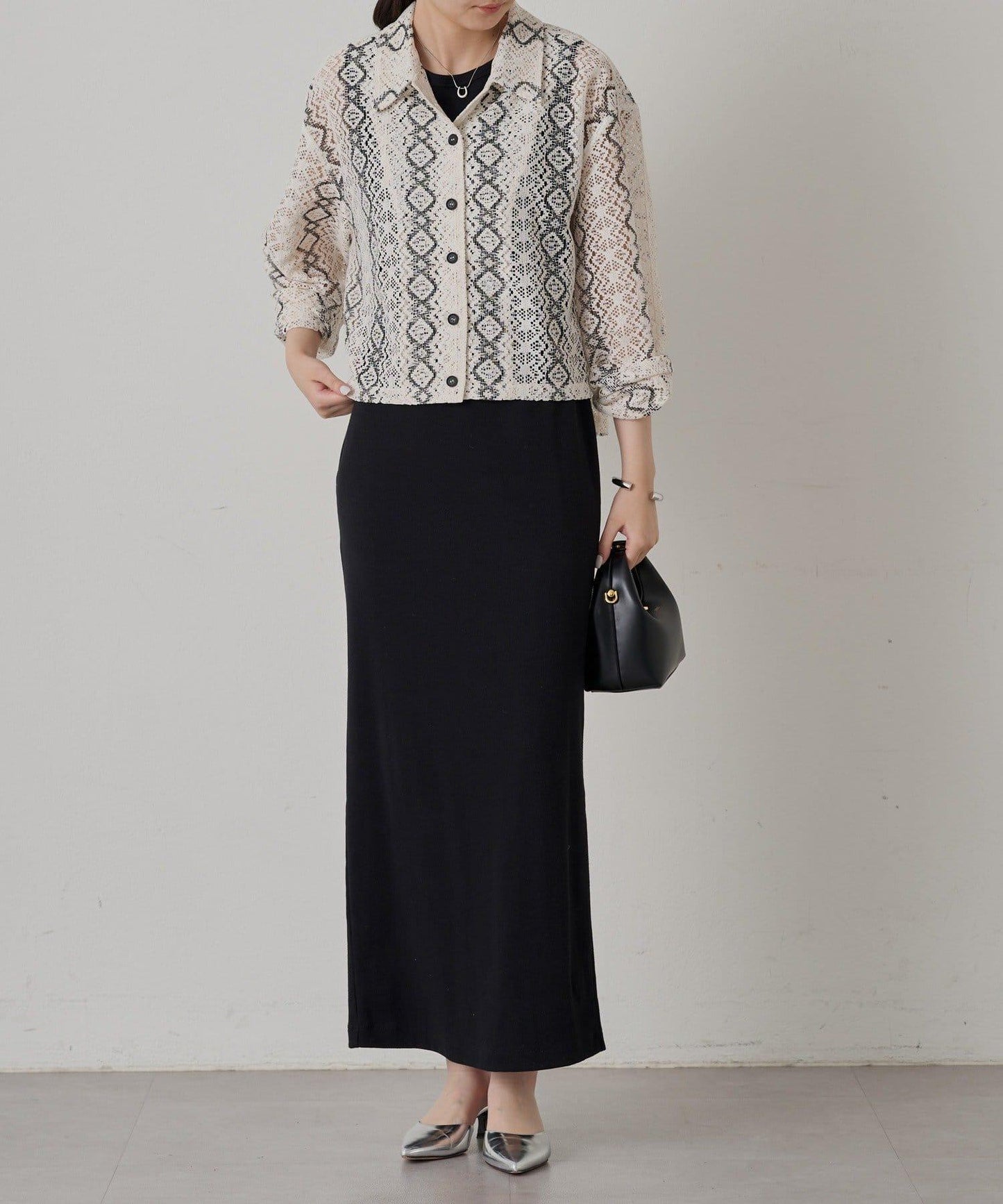 Loungedress 蕾絲開襟襯衫